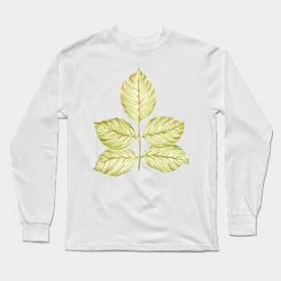 Green rose leaf Long Sleeve T-Shirt